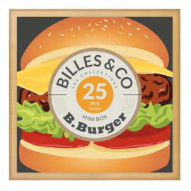 Billes & Co Knikkers in doosje, Mini Box B.Burger/Hamburger, 25 stuks