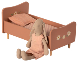 Maileg houten bed, Wooden Bed Mini - Roze, 26 cm