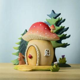 Bumbu Toys Houten Paddenstoel huis