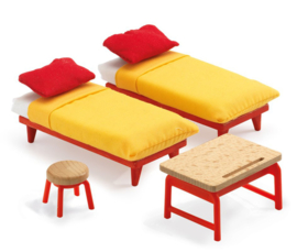 Djeco Poppenhuis Kinderkamer set