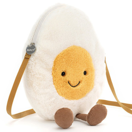 Jellycat Ei Tasje, Amuseable Happy Boiled Egg Bag, 30cm