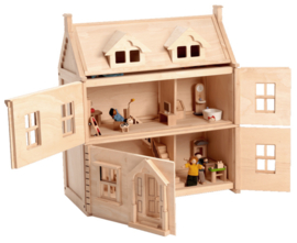 Plan Toys Houten Victoriaans Poppenhuis, Victorian Dollhouse