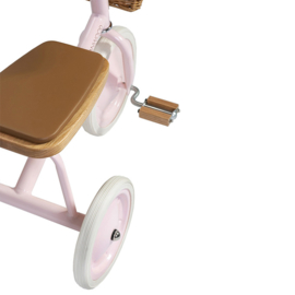 Banwood Trike Driewieler - Roze - met duwstang en mandje