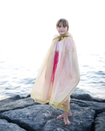 Prinsessen Cape Goud/roze, Royal Princess Cape, 5-7 jaar