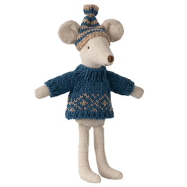 Maileg Gebreide Trui en Muts voor Vader Muis, Knitted Sweater and Hat