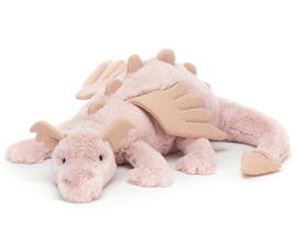 Jellycat Knuffel Draak, Rose Dragon Huge, 66 cm