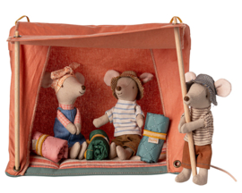 Maileg Tent met matras, Happy Camper Tent Mouse