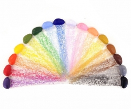 Crayon Rocks, 16 kleuren in fluwelen zakje