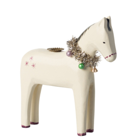 Maileg Houten Kandelaar Paard, Wooden horse, Small, 16cm