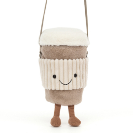 Jellycat Koffie-To-Go Tasje, Amuseable Coffee-To-Go Bag, 22cm