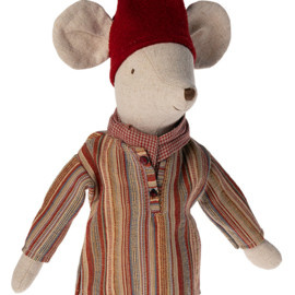 Maileg Muis, Christmas Mouse Medium Boy, 37cm