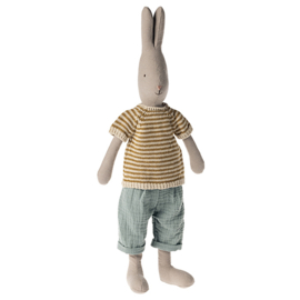 Maileg Rabbit Size 3, Classic - Knitted shirt and pants, 47 cm