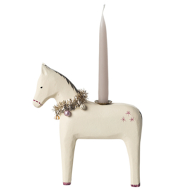 Maileg Houten Kandelaar Paard, Wooden horse, Small, 16cm