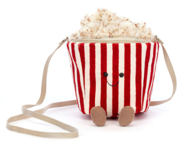 Jellycat Popcorn Tasje, Amuseable Popcorn Bag, 19cm