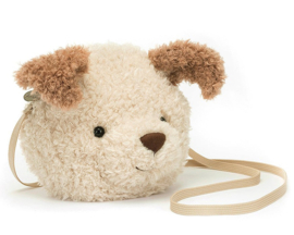 Jellycat Tasje, Little Pup Bag, 19cm