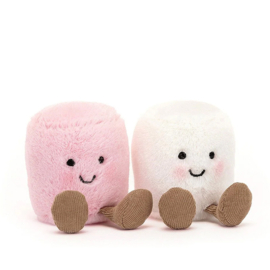 Jellycat Knuffel Marshmallows, Amuseables Pink and White Marshmallows, 9cm