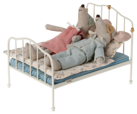 Metalen tweepersoons bed, Bed Mouse, Gebroken Wit