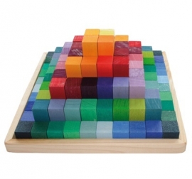Grimm's Blokkenpiramide 100-delig, 22,5 x 22,5