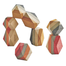 Plan Toys Stapelstenen, Geo Stacking Rocks