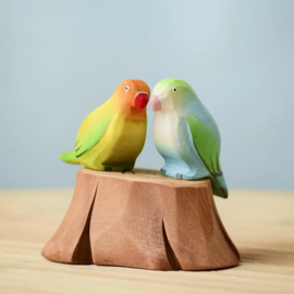 Bumbu Toys Houten Liefdesvogels op boomstam