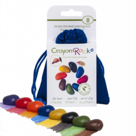 Crayon Rocks, 8 kleuren in fluwelen zakje