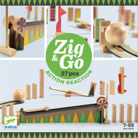 Djeco Zig & Go, Actie-Reactie-Baan, 27-delig