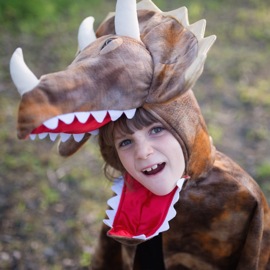 Dinosaurus Cape Grandasaurus Triceratops Cape met klauwen, 4-6 jaar