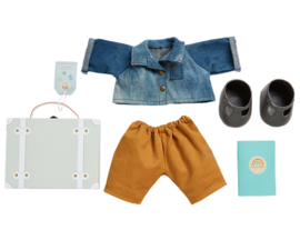 Olli Ella Dinkum Doll Travel Togs - Reiskoffertje met outfit, Sage