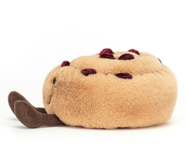 Jellycat Knuffel Broodje, Amuseable Pain Au Raisin, 12cm