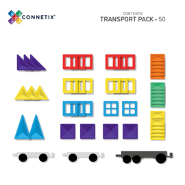 Connetix magnetische tegels rainbow - Transport pack - 50 stuks