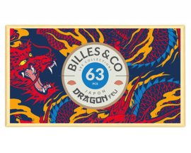 Billes & Co Knikkers in doosje, Draak/Dragon Feu, 63 stuks