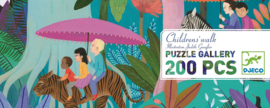 Djeco Puzzel 'Kinder Wandeling', 200 st, 97x33 cm