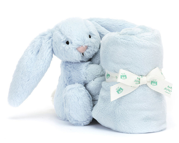 Jellycat Knuffeldoekje Konijn 33cm, Bashful Blue Bunny Soother