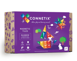Connetix magnetische tegels rainbow  - Starter pack - 60 stuks