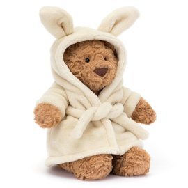 Jellycat Knuffel Beer in badjas, Bartholomew Bear Bathrobe, 26cm