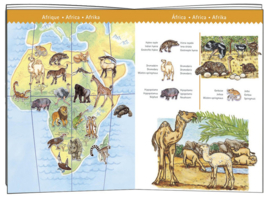 Djeco Ontdek Puzzel 'Werelddieren', 100 st, 61x38 cm