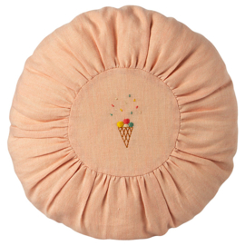 Maileg Kussen Roze, Cushion Round Rose, diameter 25cm
