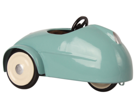 Maileg Muis in Racewagen met Garage, Blauw