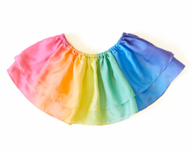 Sarah's Silks Zijden Rokje Tutu Regenboog, dubbellaags