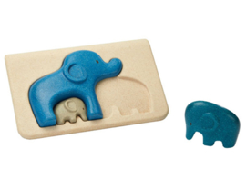 Plan Toys houten puzzel olifantenfamilie