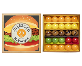 Billes & Co Knikkers in doosje, Mini Box B.Burger/Hamburger, 25 stuks