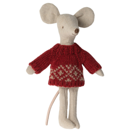 Maileg Gebreide trui - Knitted sweater - moeder muis
