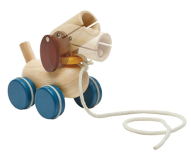 Plan Toys Duw- en Trek Puppy, Push and Pull Puppy