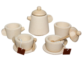 Plan Toys Houten Theeservies Tea Set, Naturel