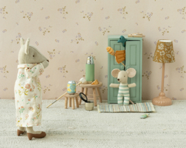 Maileg Houten Kledingkast voor muizen, Closet, Mouse - Soft blue