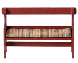 Maileg Houten Bankje voor Muizen, Bench Mouse, Red