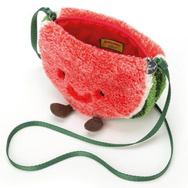 Jellycat Watermeloen Tasje, Amuseable Watermelon Bag, 21cm