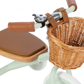 Banwood Trike Driewieler - Mint - met duwstang en mandje