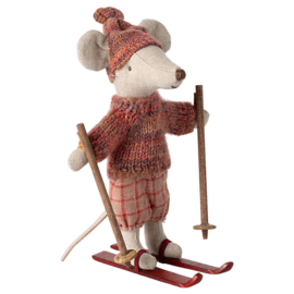 Maileg Grote zus muis met Ski's - Winter mouse with ski set, Big sister II