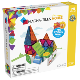 Magna-Tiles Magnetische tegels Clear colors House, 32 stuks